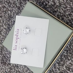 Lia Sophia cubic zirconia studs
